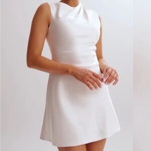 Meshki White Sleeveless Dress